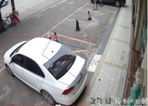 Detection of other objects within the parking area of the cash truck