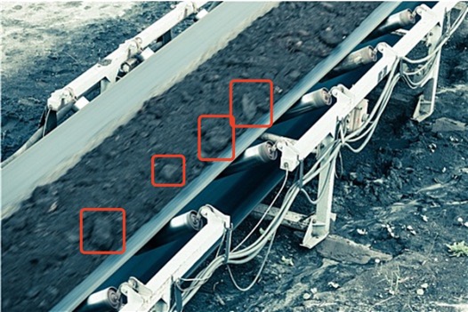 Large coal block detection